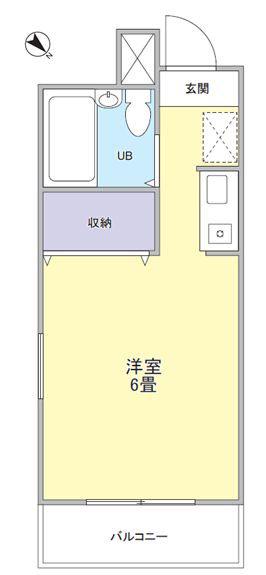 パンシオン日進 NO.3(ワンルーム/1階)の間取り写真