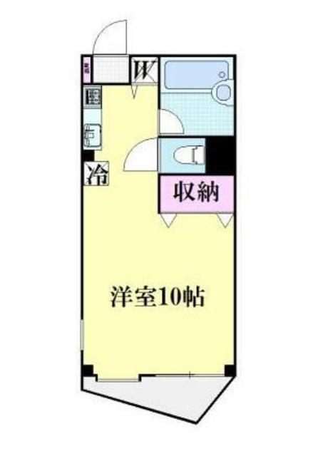 石崎ビル(ワンルーム/4階)の間取り写真