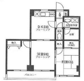 コスモハイツ伊藤(3DK/5階)の間取り写真