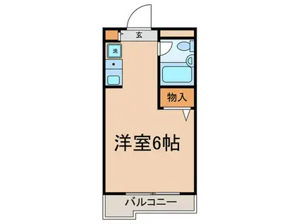 スカイコート日吉III(ワンルーム/4階)の間取り写真