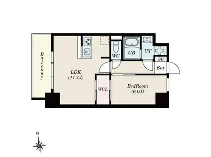 S-RESIDENCE桜本町AWESOMEなんでも乗ります(1LDK/9階)の間取り写真