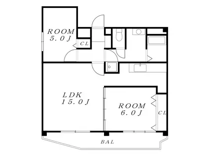ピース・リーベ栄町(2LDK/7階)の間取り写真