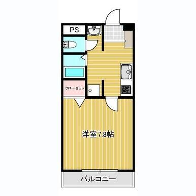 メゾン・ドゥ・ボヌール(1K/3階)の間取り写真