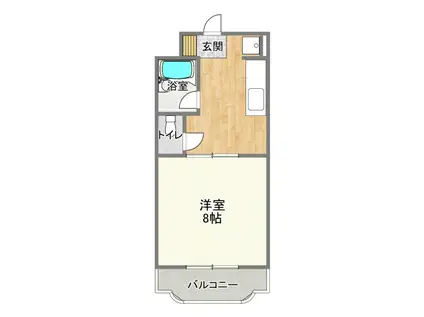 エマージュSHIGEII(1DK/3階)の間取り写真