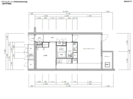 プライムアーバン市谷仲之町(1LDK/3階)の間取り写真