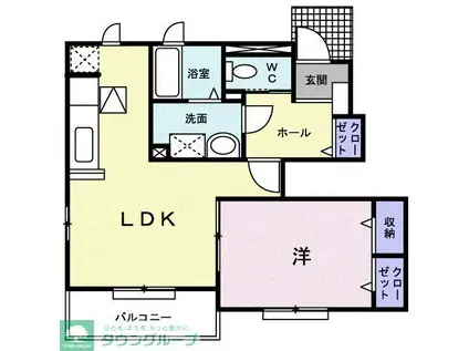 JR常磐線 我孫子駅 バス乗車時間:15分 最寄りバス停で下車 徒歩1分 2階建 築18年(1LDK/1階)の間取り写真