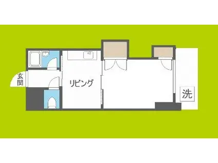 COLLECTION中崎I(1K/3階)の間取り写真