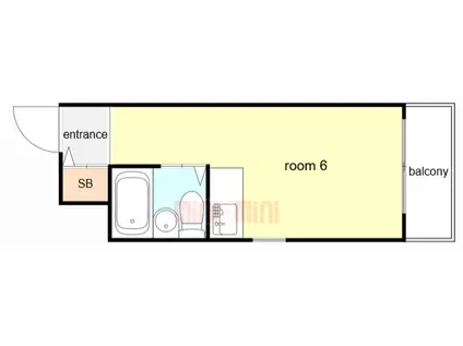 ダイドーメゾン塚口III(ワンルーム/2階)の間取り写真