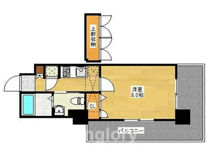 NO70 HARBOR サウス TOWER(1K/12階)の間取り写真