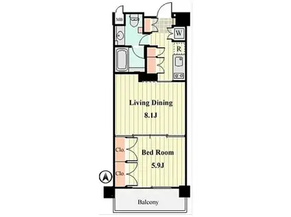 WILLDO清澄(1LDK/5階)の間取り写真