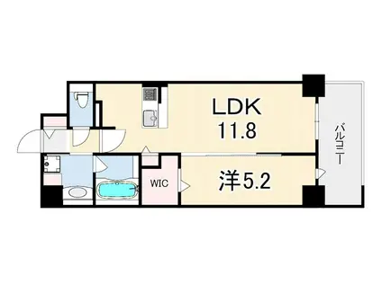 D-1兵庫(1LDK/7階)の間取り写真