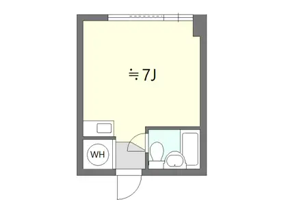 ブライト吉祥寺(ワンルーム/1階)の間取り写真