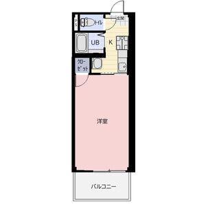 SUNNY MALL.K(1K/2階)の間取り写真