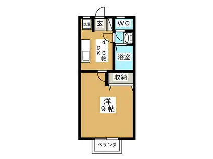 セレーノ西荻窪(1K/1階)の間取り写真