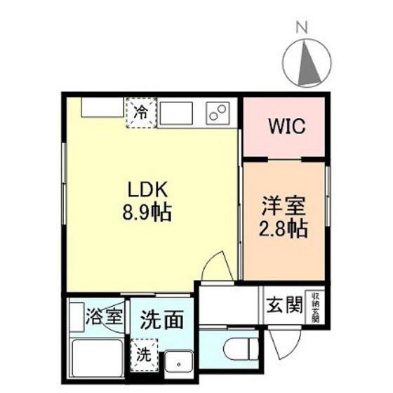 STANDARD1(1LDK/1階)の間取り写真