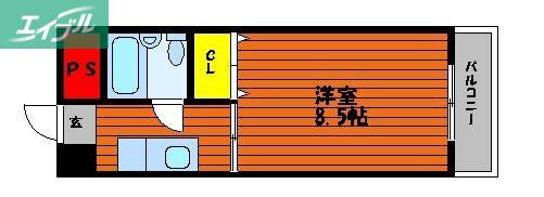 メゾン神宮寺(1K/3階)の間取り写真