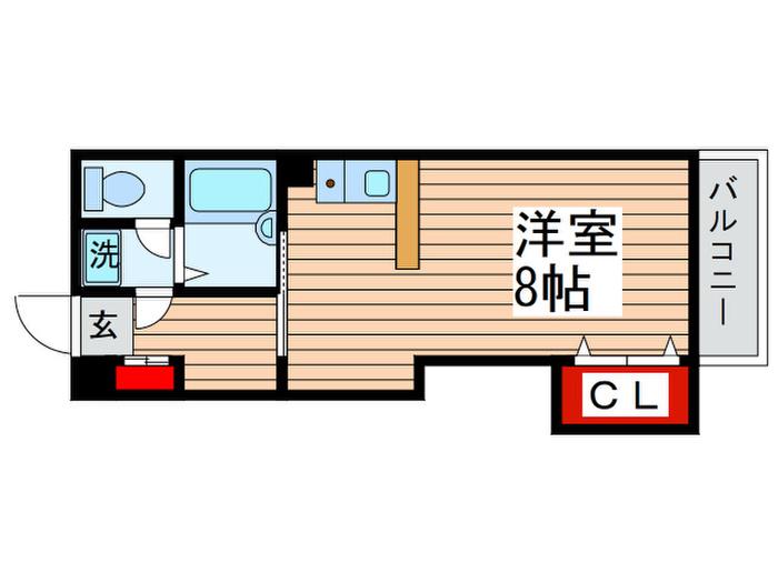 ラフィーヌ・池田5番館(ワンルーム/1階)の間取り写真