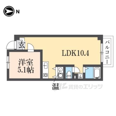 イングランドアベニュー2番館(1LDK/3階)の間取り写真
