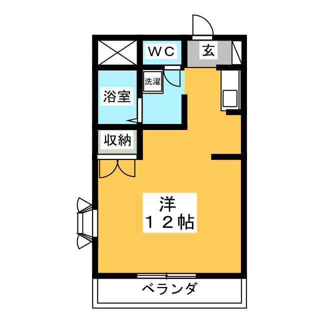 アーバンライフASAI(ワンルーム/1階)の間取り写真