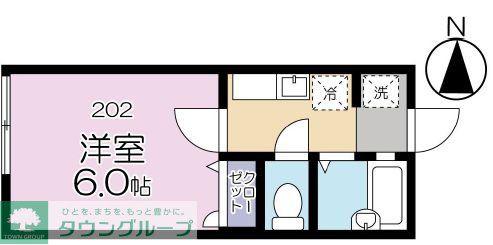 マイレ坂上(1K/2階)の間取り写真