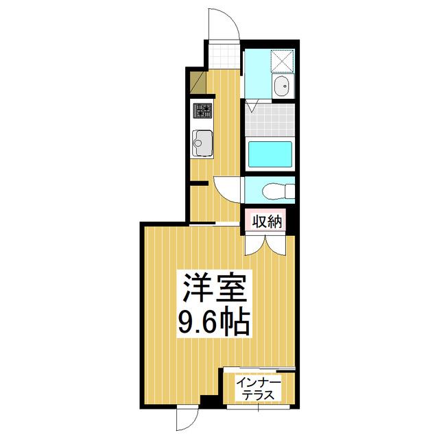 アヴァンスコート 高田(1K/1階)の間取り写真