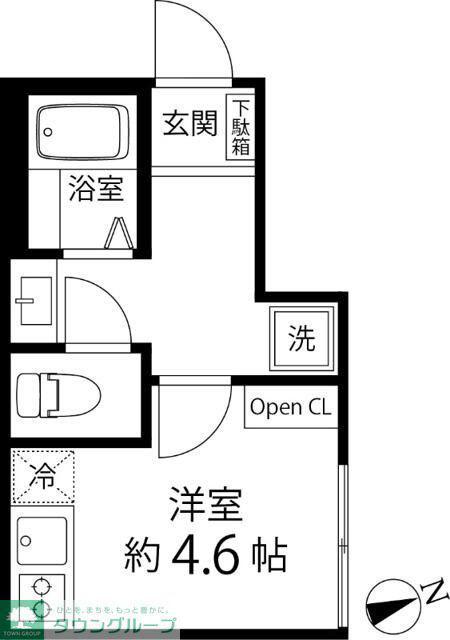 TS CUORE三ツ境II(ワンルーム/3階)の間取り写真