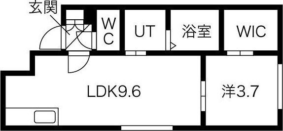 ASSET HOME HIRAGISHI(1LDK/1階)の間取り写真