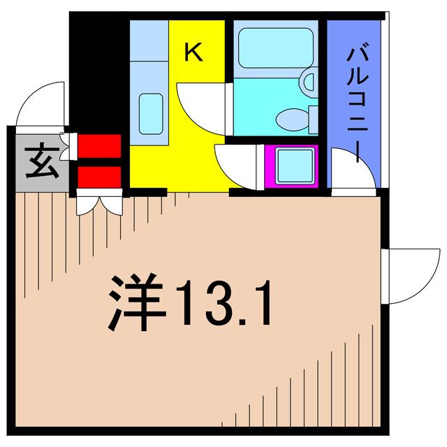 サンストン亀有(ワンルーム/3階)の間取り写真