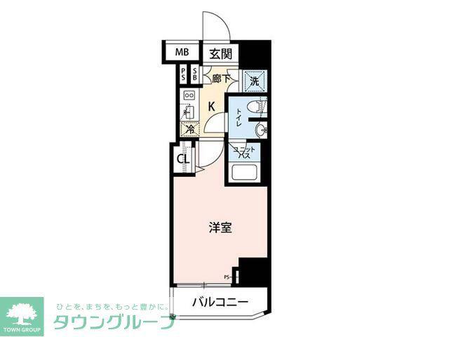 マイナビSTAY新宿御苑(1K/6階)の間取り写真