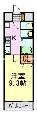 千葉ポートイースト(1K/6階)の間取り写真