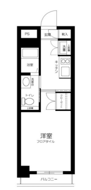 プログレス下高井戸(1K/3階)の間取り写真