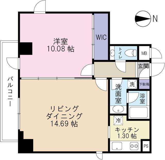 アンジェラ神宮前(1LDK/3階)の間取り写真