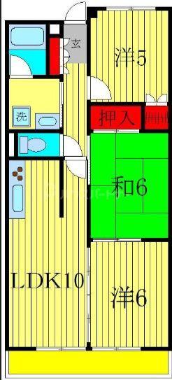 イーストコートSK(3LDK/1階)の間取り写真