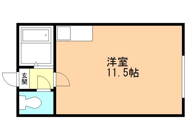 学TKマンション(ワンルーム/1階)の間取り写真