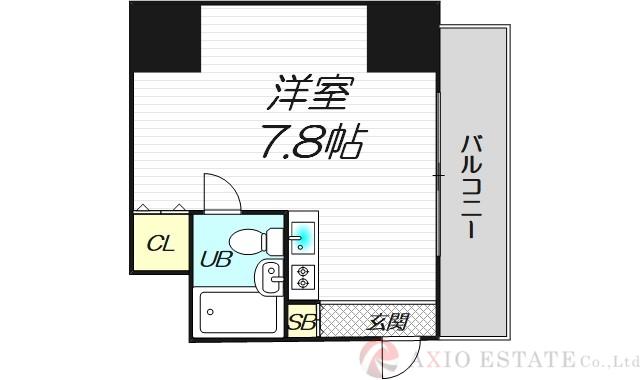 ユニーブル新大阪(ワンルーム/6階)の間取り写真
