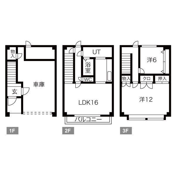 URBAN西岡(2LDK/1階)の間取り写真