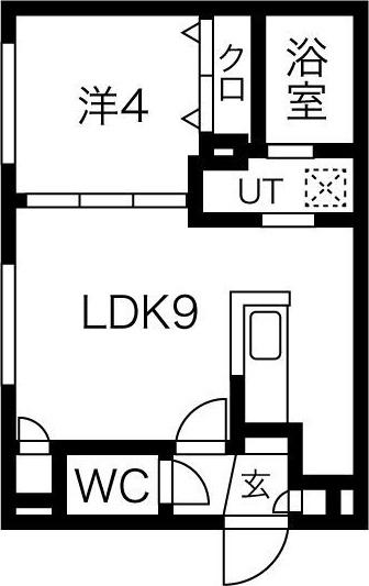 MA札幌駅前(1LDK/4階)の間取り写真