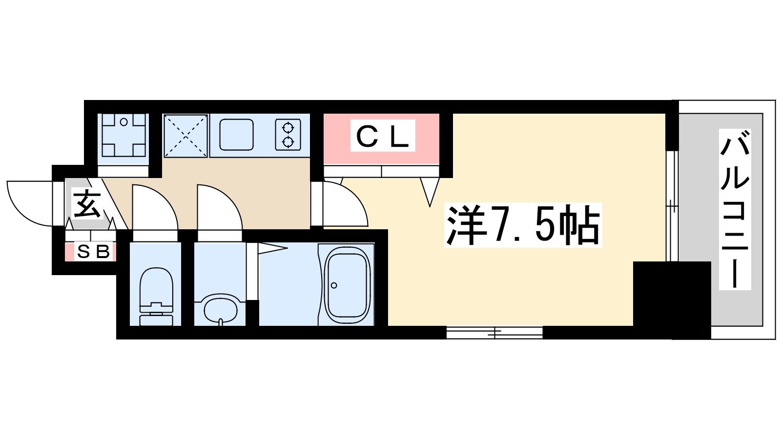 ラグゼ新大阪アルファ(1K/3階)の間取り写真