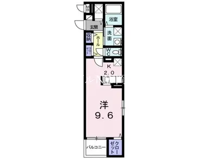 ウインド フィル(ワンルーム/1階)の間取り写真