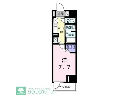 スアヴィス鳩ケ谷(1K/6階)の間取り写真