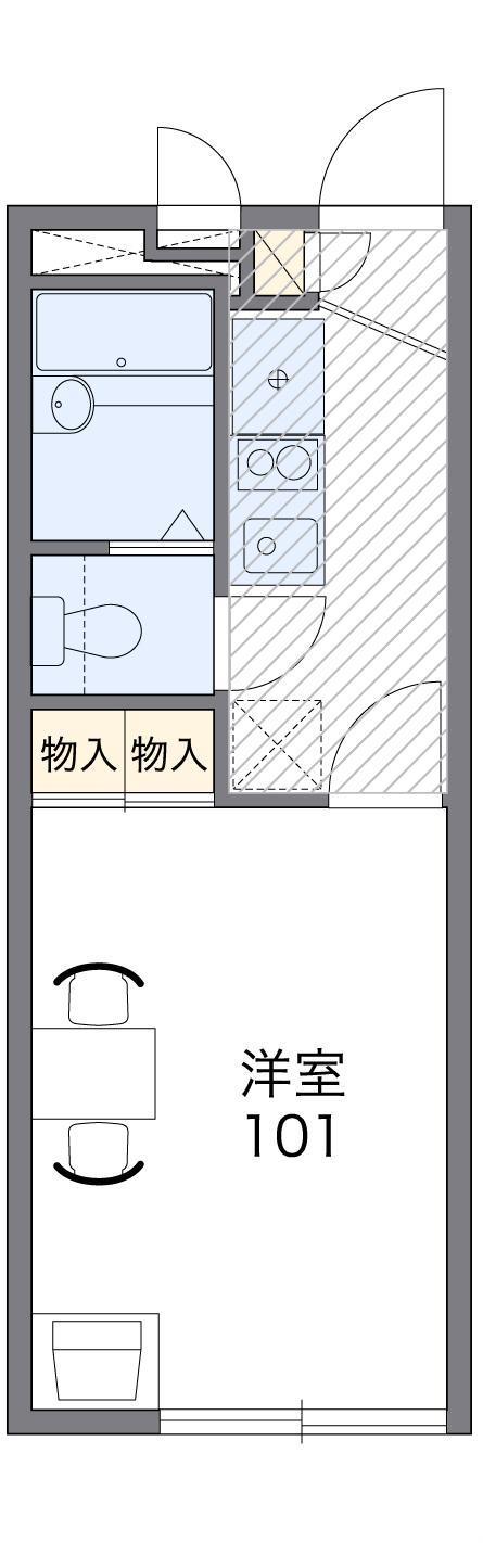 レオパレスA&K 221(1K/1階)の間取り写真