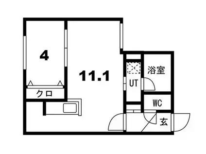シティプレミア栄通(1LDK/3階)の間取り写真