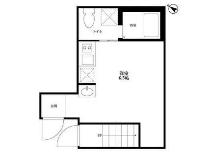 パディシャNOGATA(ワンルーム/1階)の間取り写真