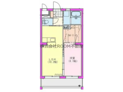 M10みまた(1LDK/3階)の間取り写真
