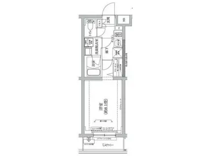 アイルグランデ川口(1K/3階)の間取り写真