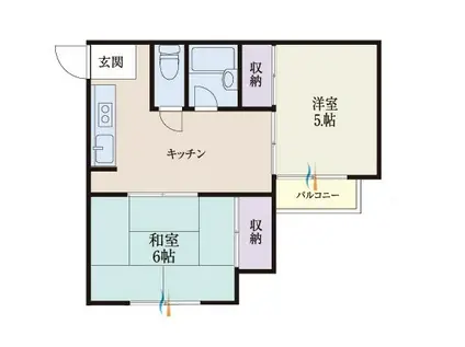 BCASA相武台IIRE-BORN(2K/2階)の間取り写真