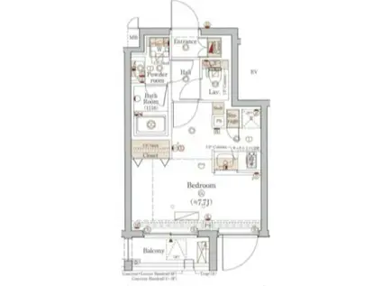 プレール・ドゥーク学芸大学II(ワンルーム/B1階)の間取り写真