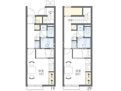 レオパレスマサキ(1K/1階)の間取り写真