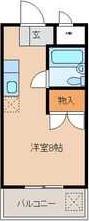 アクティ24(ワンルーム/3階)の間取り写真