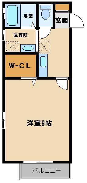 オリエンタル コスモ(1K/3階)の間取り写真